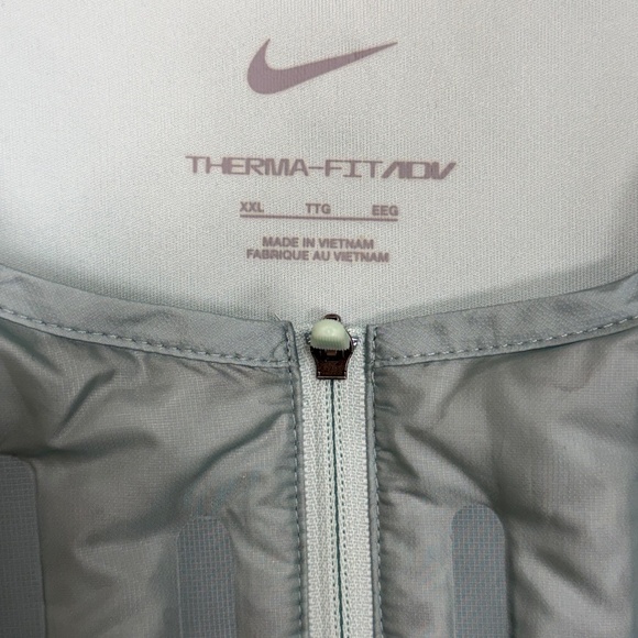 Nike Therma-FIT Repel Full Zip Down Golf Vest Teal Mens Size XXL - Picture 3 of 3